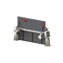 Multi axis welding positioner with 3 horizontal rotating axis, 2 stations and 500 kg payload  1