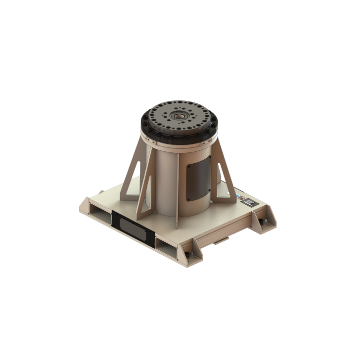 Single axis welding positioner with vertical rotating axis and 1500 kg payload