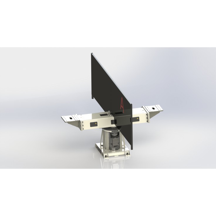 Single axis welding positioner with vertical rotating axis and 1000 kg payload