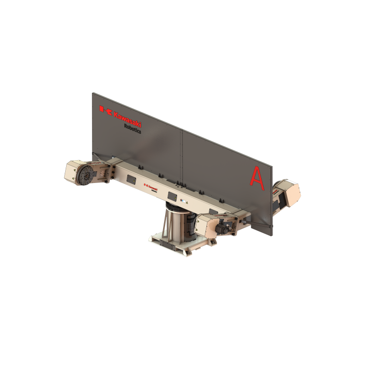 Multi axis welding positioner with vertical rotating axes and 2 horizontal rotating axis and 1000 kg payload