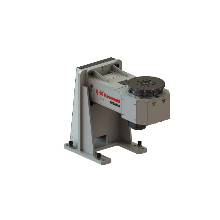 Single axis welding positioner with vertical rotating axis and 375 kg payload