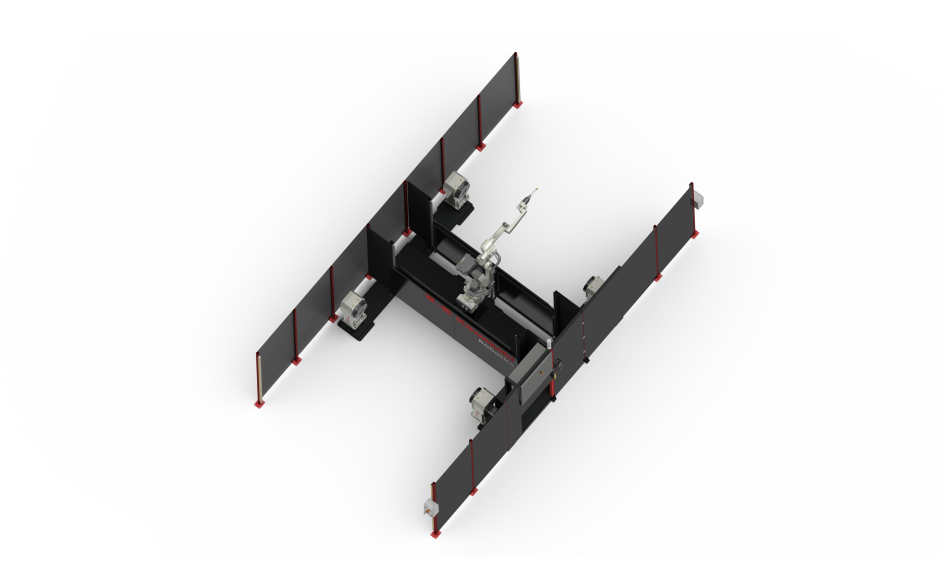 Complete welding station based on H frame with 2 stations 3