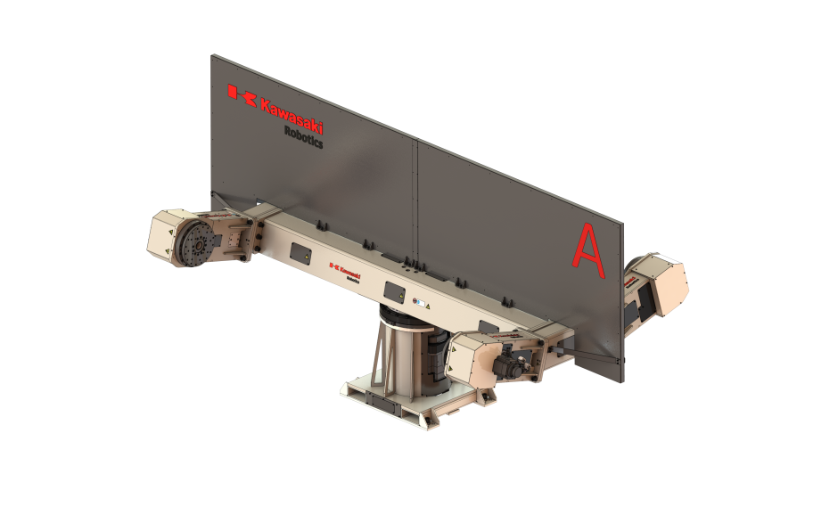 Multi axis welding positioner with vertical rotating axes and 2 horizontal rotating axis and 1000 kg payload