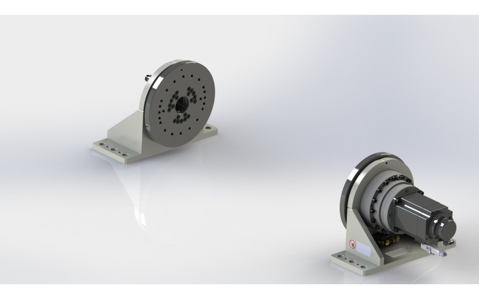 Single axis welding positioner with horizontal rotating axis and 1000 kg payload  - ECO version