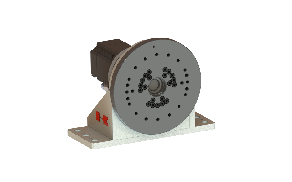 Single axis welding positioner with horizontal rotating axis and 1000 kg payload - ECO version