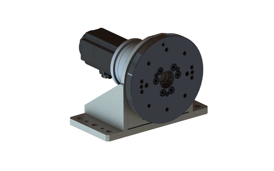 Single axis welding positioner with horizontal rotating axis and 250 kg payload - ECO version