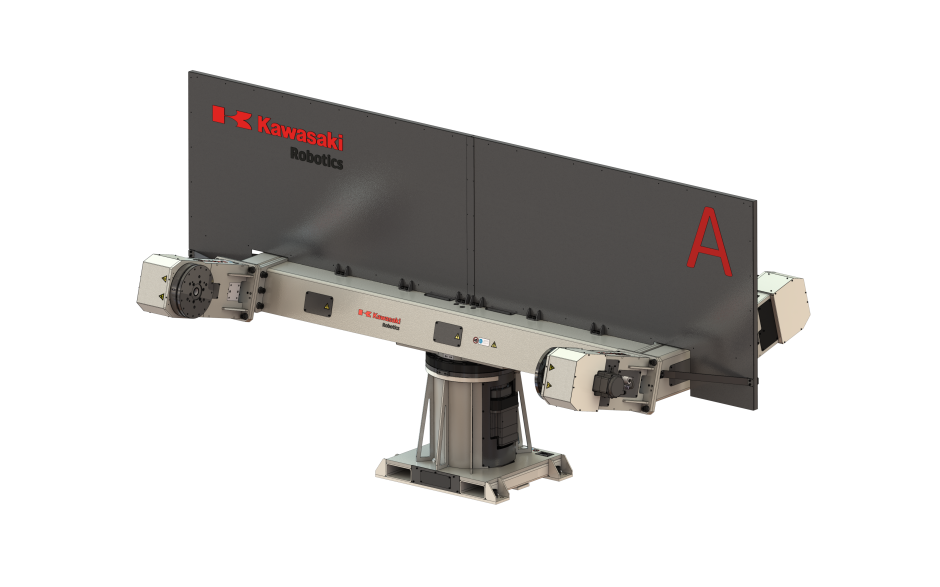 Multi axis welding positioner with vertical rotating axes and 2 horizontal rotating axis and 500 kg payload