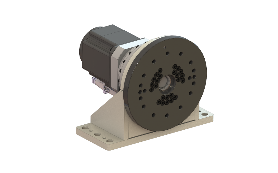 Single axis welding positioner with horizontal rotating axis and 500 kg payload - ECO version