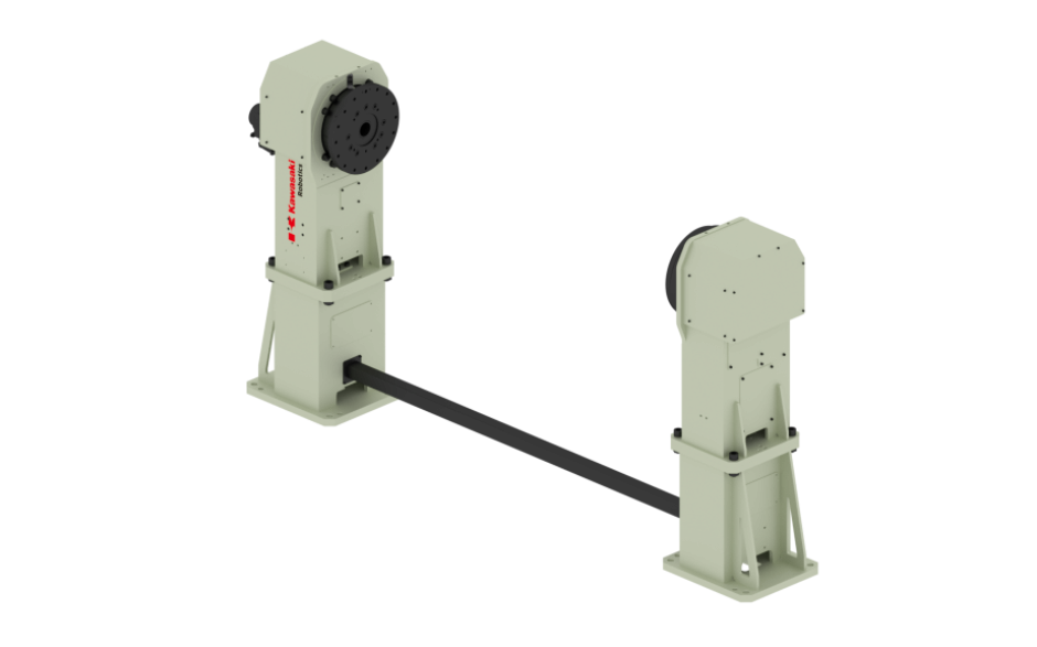 Single axis welding positioner with horizontal rotating axis and 1000 kg payload