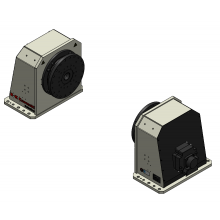 Single axis welding positioner with horizontal rotating axis and 1500 kg payload 