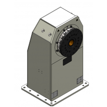 Single axis welding positioner with horizontal rotating axis and 2000 kg payload 