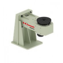Single axis welding positioner with vertical rotating axis and 375 kg payload