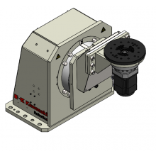 Double axis welding positioner with horizontal rotating axis and vertical rotating axis and 500 kg payload