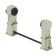 Single axis welding positioner with horizontal rotating axis and 1000 kg payload